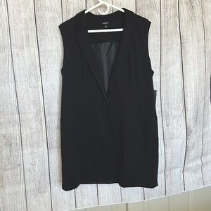 Black Button Up Vest Apt. 9